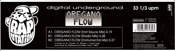 Digital Underground : Oregano Flow (12")