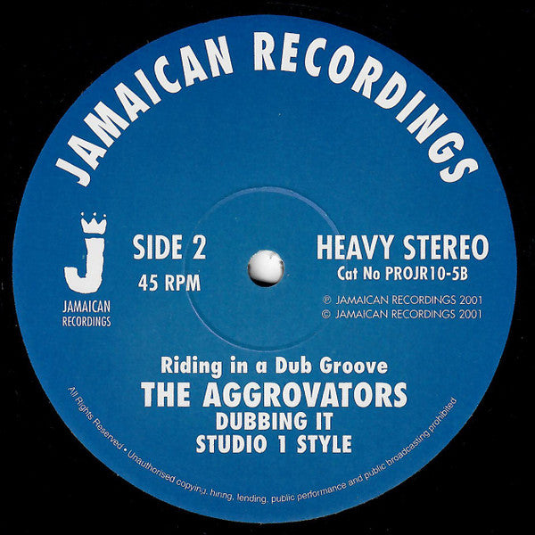 The Aggrovators : Dubbing It Studio 1 Style (10")