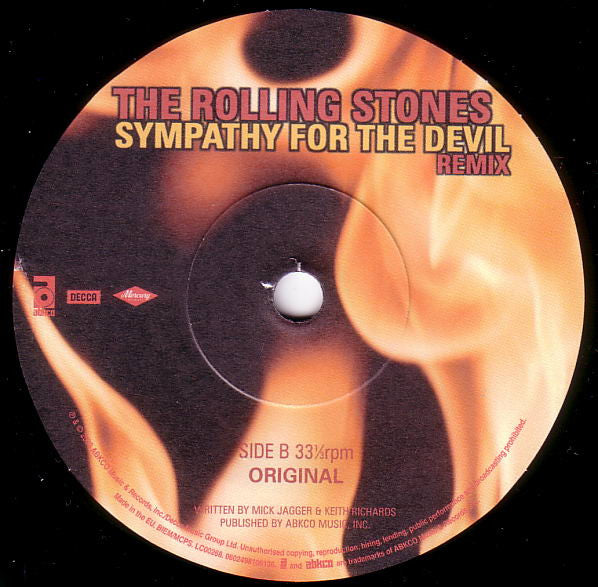 The Rolling Stones : Sympathy For The Devil (Remix) (7", Num)