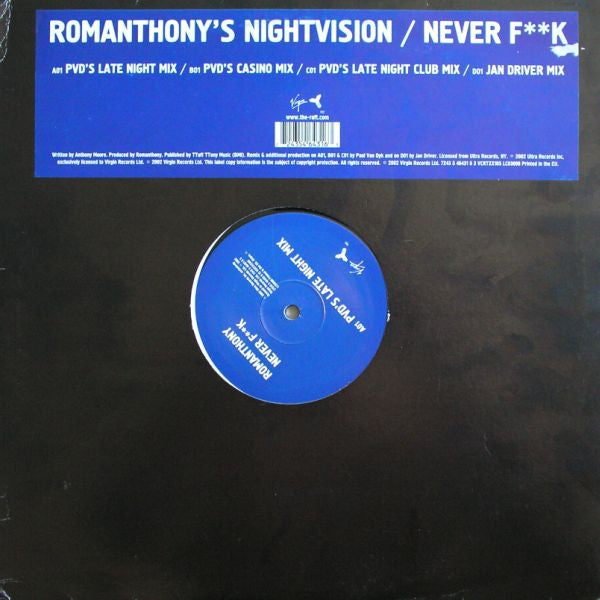 Romanthony's Nightvision : Never F**k (2x12")