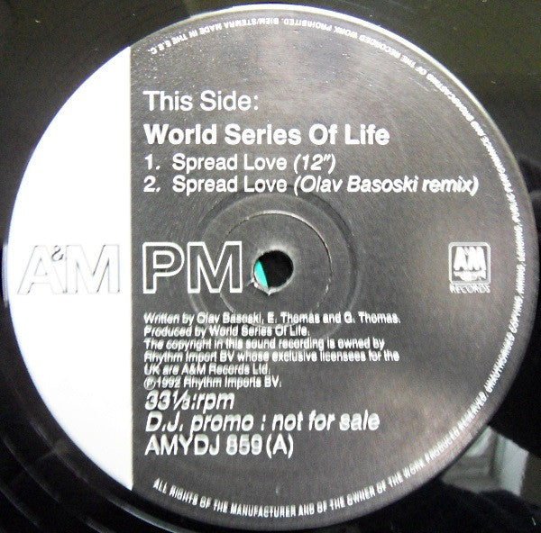 World Series Of Life : Spread Love (Remixes) (12", Promo)