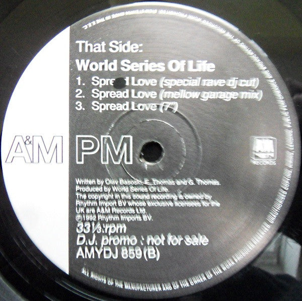 World Series Of Life : Spread Love (Remixes) (12", Promo)