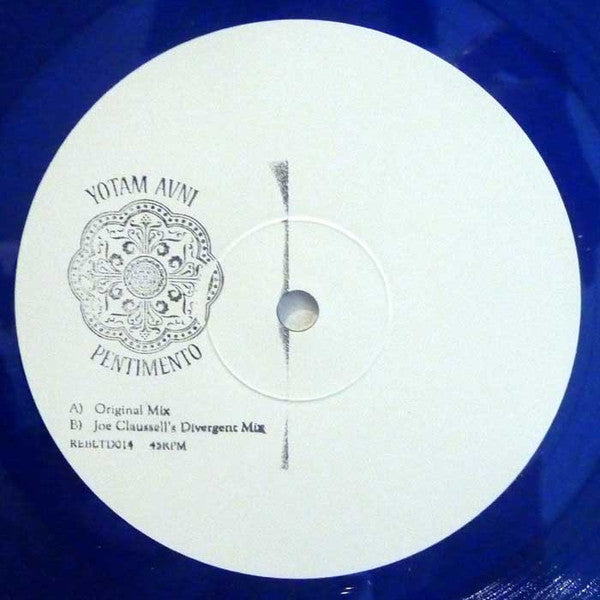 Yotam Avni : Pentimento  (10", Ltd, W/Lbl, Blu)