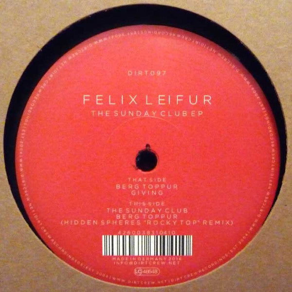 Felix Leifur : The Sunday Club EP (12", EP)