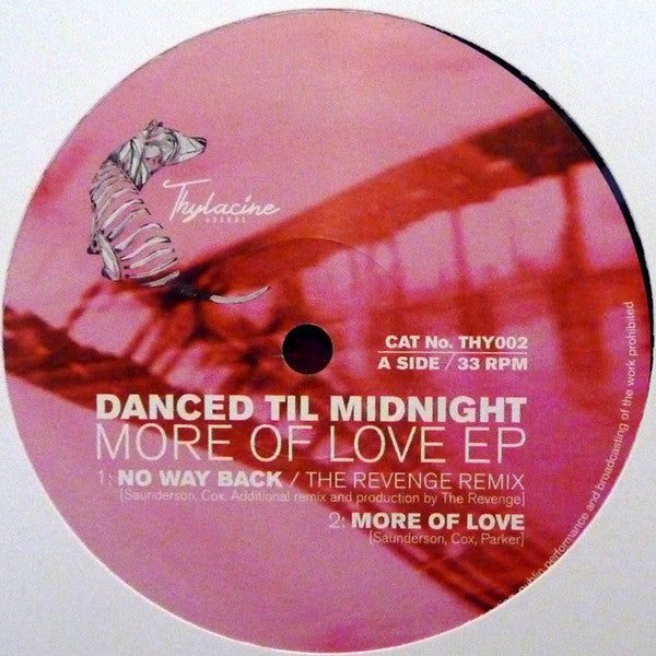 Danced Til Midnight : More Of Love EP (12", EP)