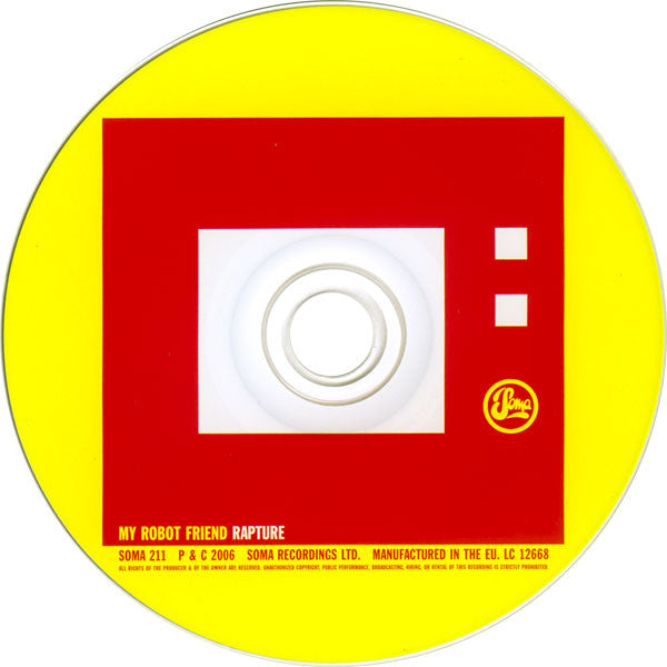 My Robot Friend : Rapture (CD, Maxi, Promo)