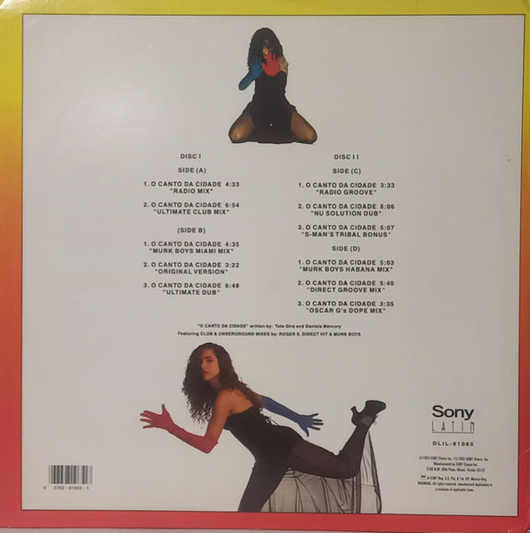 Daniela Mercury : O Canto Da Cidade (2x12")