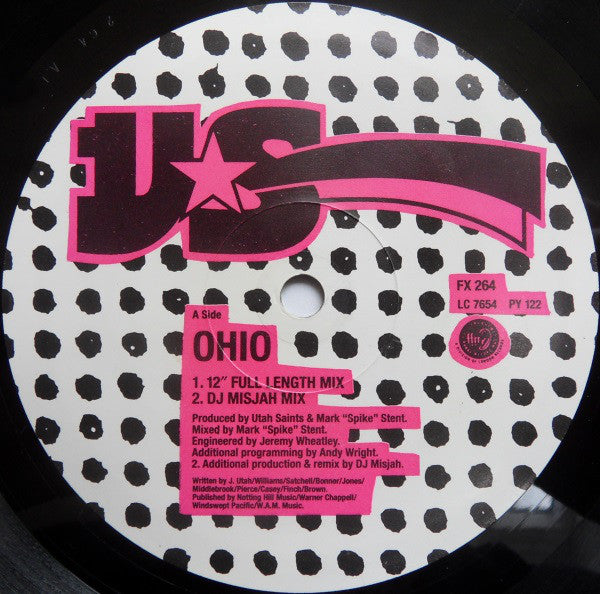 Utah Saints : Ohio (12")