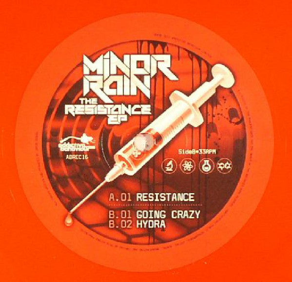 Minor Rain : The Resistance EP (12", EP, Ltd, Red)