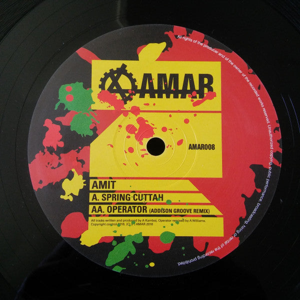 Amit : Spring Cuttah / Operator (Addison Groove Remix) (10")