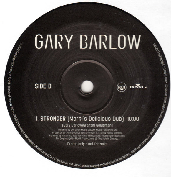 Gary Barlow : Stronger (12", Promo)