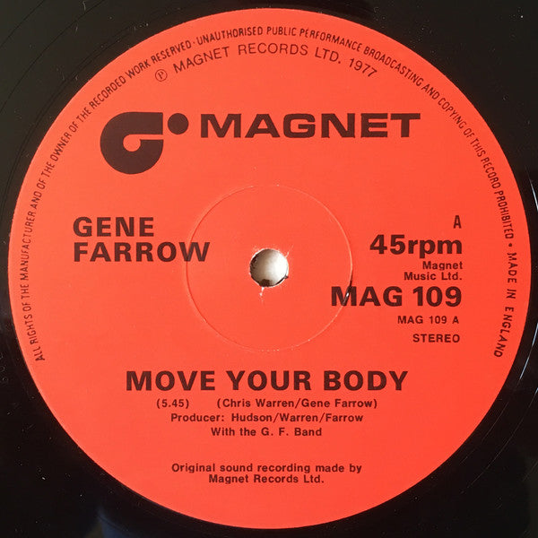 Gene Farrow : Move Your Body (12", Ltd)