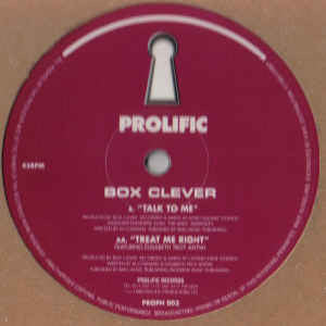 Box Clever : Talk To Me / Treat Me Right (12")