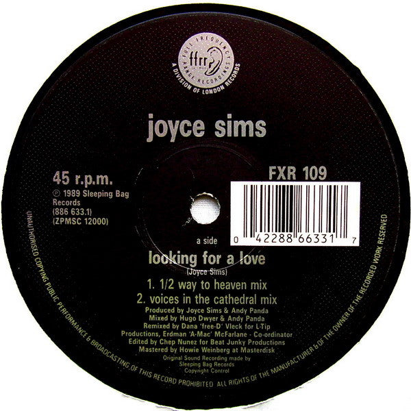 Joyce Sims : Looking For A Love ("Free-D" Remixes) (12", Single)