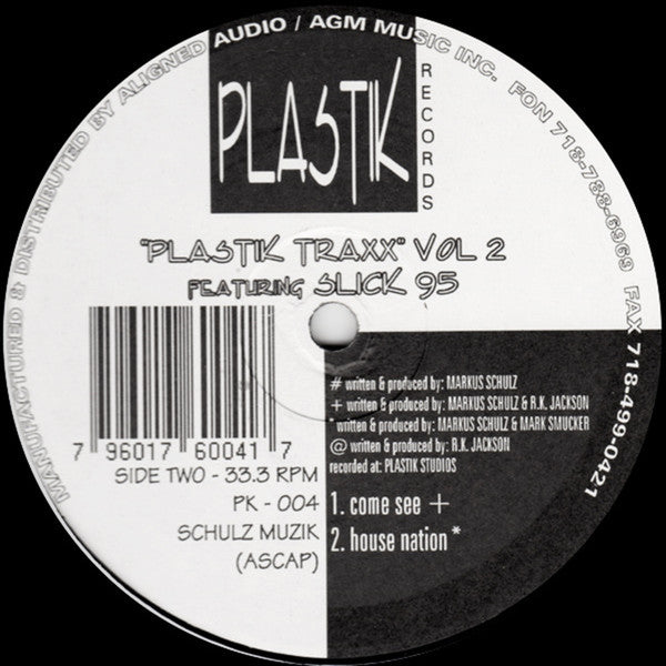 Markus Schulz & CL McSpadden Featuring Slick 95 : Plastik Traxx Vol. 2 (2x12")