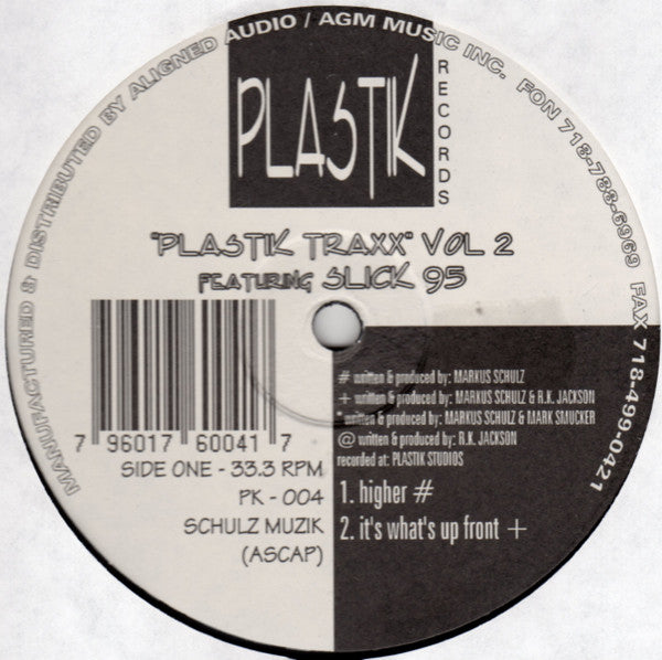 Markus Schulz & CL McSpadden Featuring Slick 95 : Plastik Traxx Vol. 2 (2x12")