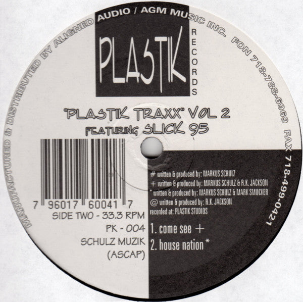 Markus Schulz & CL McSpadden Featuring Slick 95 : Plastik Traxx Vol. 2 (2x12")