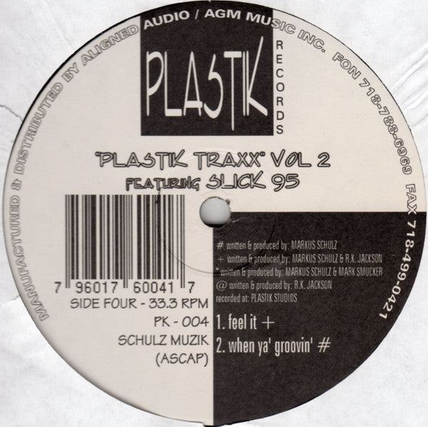 Markus Schulz & CL McSpadden Featuring Slick 95 : Plastik Traxx Vol. 2 (2x12")