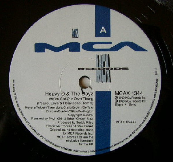 Heavy D. & The Boyz : We Got Our Own Thang (12")