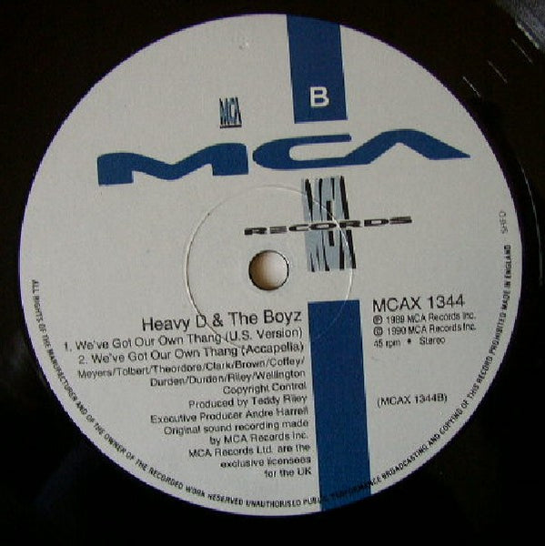 Heavy D. & The Boyz : We Got Our Own Thang (12")