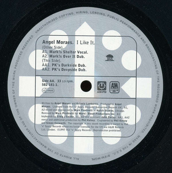 Angel Moraes : I Like It (Mark Picchiotti / PK Mixes) (12", Two)