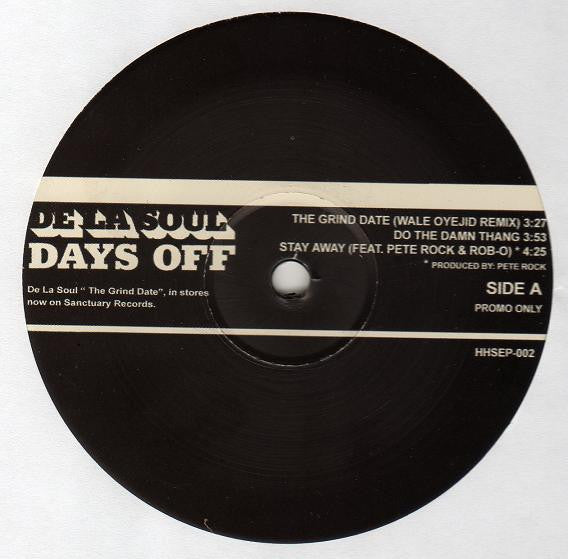 De La Soul : Days Off (12", EP, Promo)