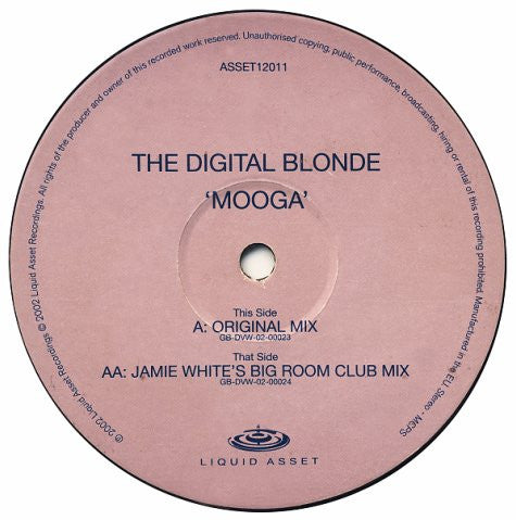 The Digital Blonde : Mooga (12")