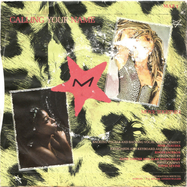 Marilyn : Calling Your Name (7", Single, Sil)