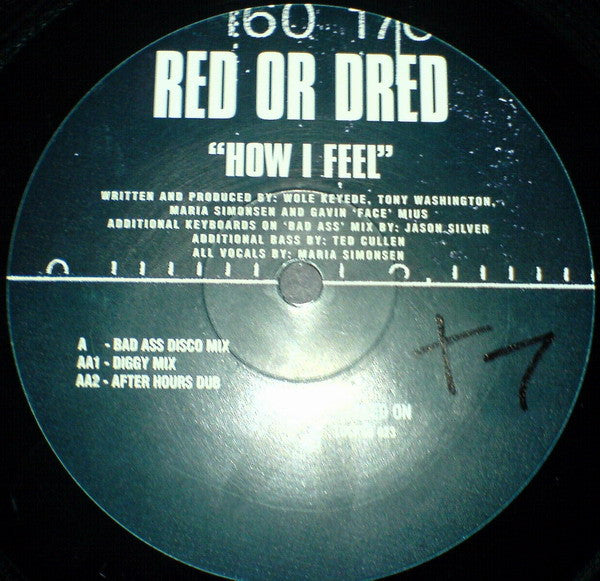 Red Or Dread : How I Feel (12")