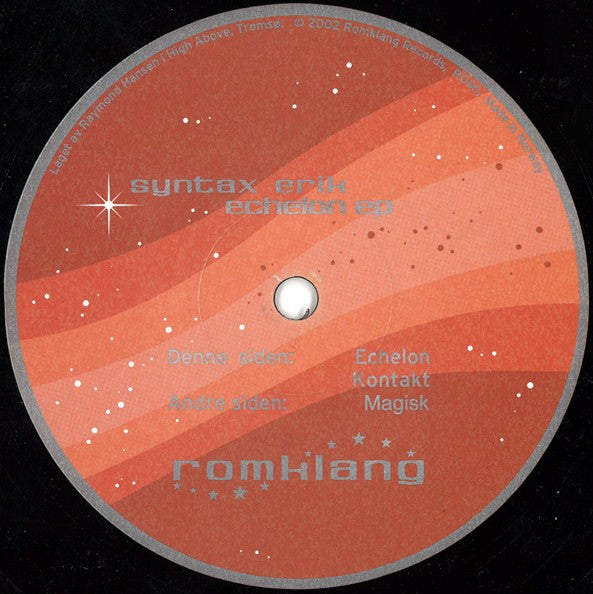 Syntax Erik : Echelon EP (12", EP)