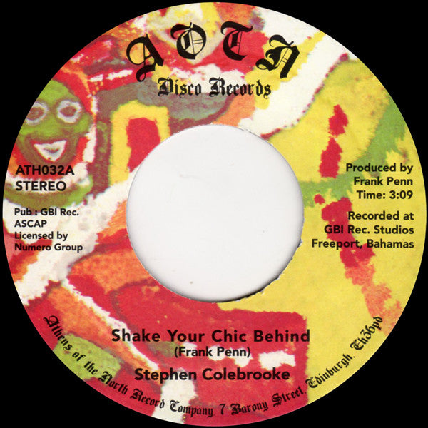 Stephen Colebrooke : Shake Your Chic Behind (7", Single)
