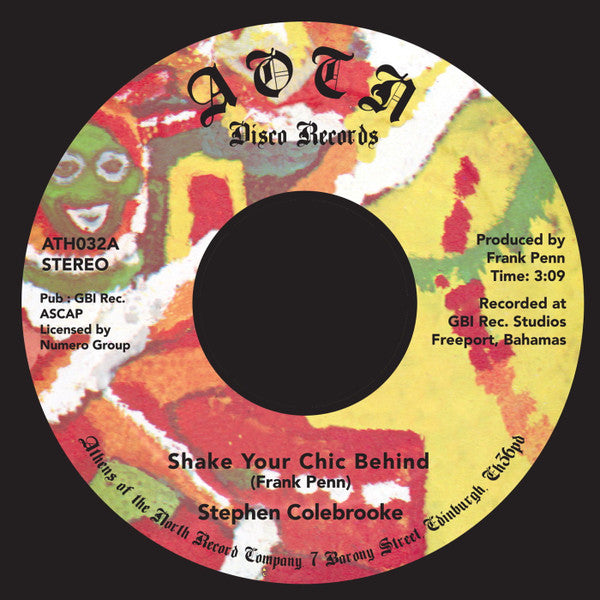 Stephen Colebrooke : Shake Your Chic Behind (7", Single)