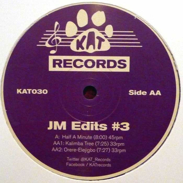 Jonny Miller : JM Edits #3 (12", Unofficial)