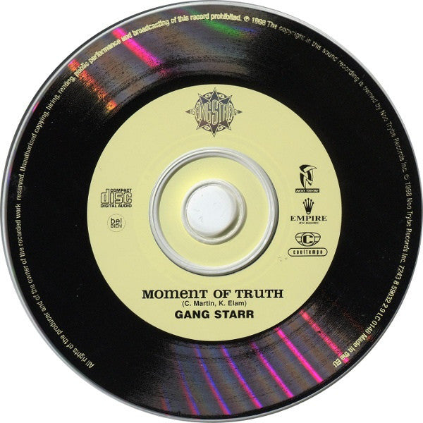 Gang Starr : Moment Of Truth (CD, Album, RE)