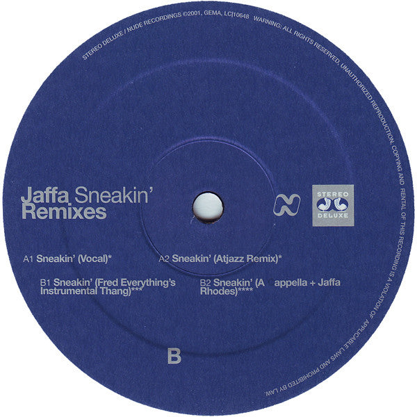 Jaffa : Sneakin' (Remixes) (12")