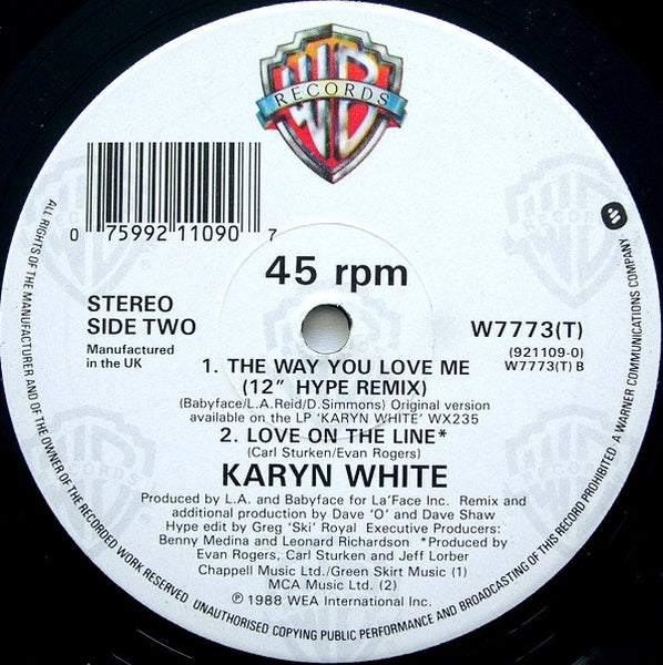 Karyn White : The Way You Love Me (12")