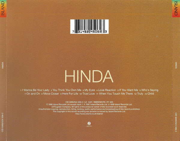 Hinda Hicks : Hinda (CD, Album)