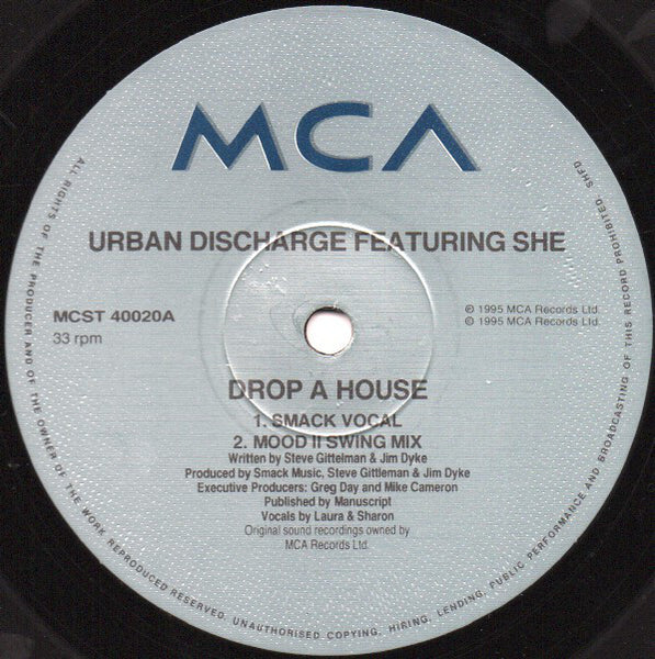 Urban Discharge Featuring She (9) : Wanna Drop A House (On That Bitch) (12")