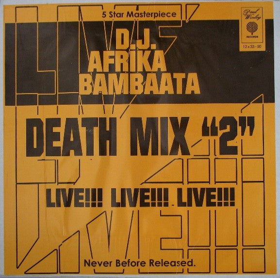 Afrika Bambaataa : Death Mix "2" (12")