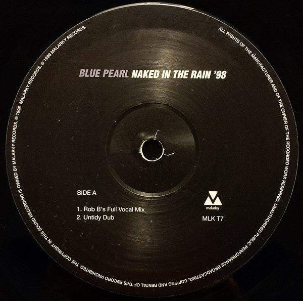 Blue Pearl : Naked In The Rain '98 (12")