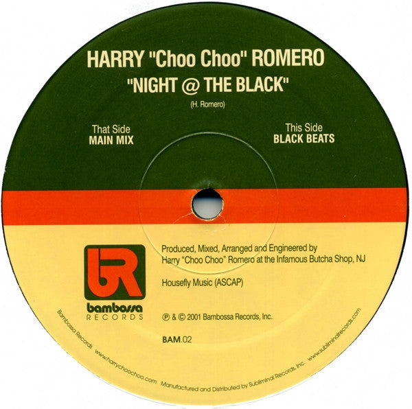 Harry "Choo Choo" Romero : Night @ The Black (12")