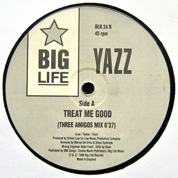 Yazz : Treat Me Good (Remix) (12")