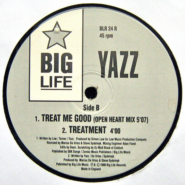 Yazz : Treat Me Good (Remix) (12")