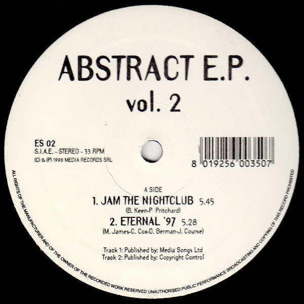 Various : Abstract E.P. Vol. 2 (12", EP)