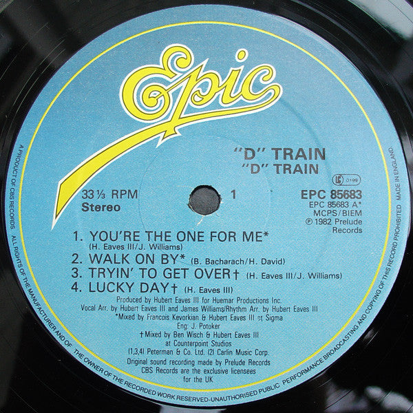 D-Train : You're The One For Me (LP, Album)