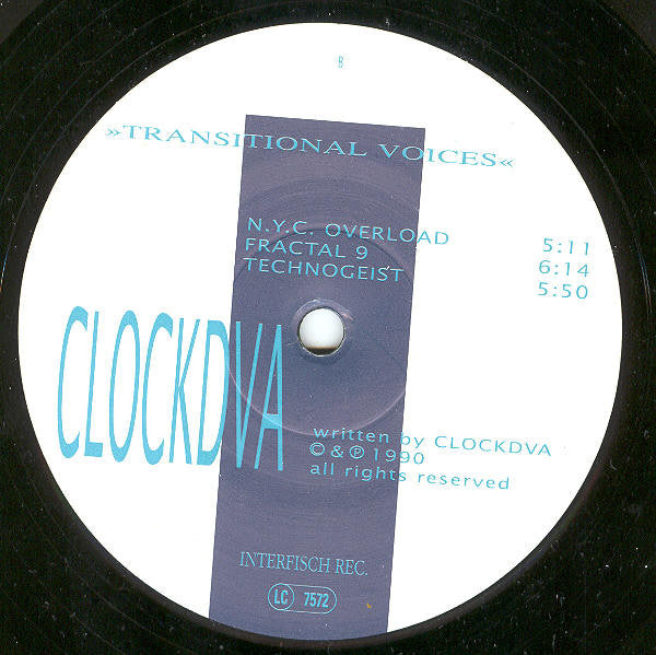 ClockDVA* : Transitional Voices (LP, Album)