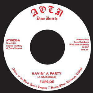 Flipside (20) : Havin' A Party / Music (Get's Me High) (7", RE)