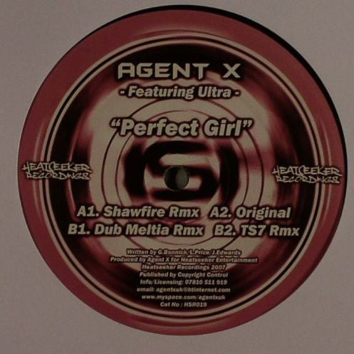 Agent X Featuring MC Ultra : Perfect Girl (12")