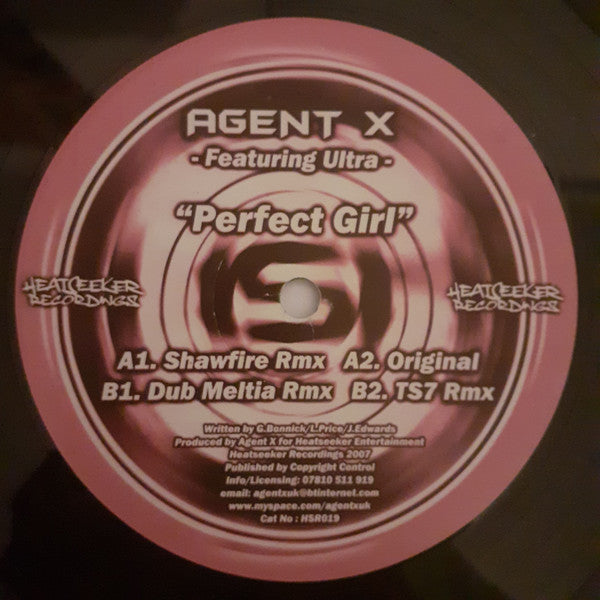 Agent X Featuring MC Ultra : Perfect Girl (12")