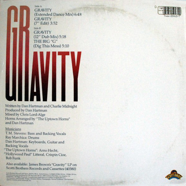 James Brown : Gravity (12")